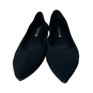 Steven by Steve Madden Reed Knit Shoes Flats Pointed Toe Black Womens Size‎ 6.5M